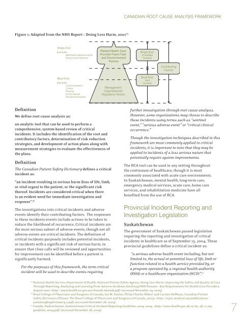 CPSI, Root Cause Analysis Workbook - Paediatric Chairs of Canada