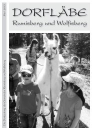Dorfläbe lesen - Wolfisberg