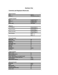 Darkstar One Controls and Keyboard Shortcuts - Metaboli