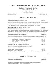 JAWAHARLAL NEHRU TECHNOLOGICAL UNIVERSITY Bachelor ...