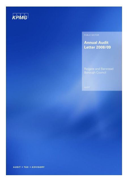 Annual Audit Letter 2008/09 - Reigate and Banstead Borough Council