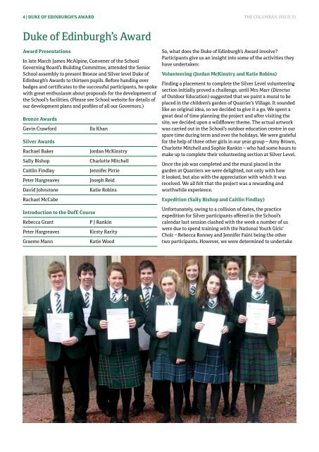 Extracurricular Activities: Learning Skills for Life - St Columba's School