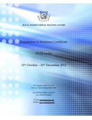 Foundation in Insurance Certificate 20 CII credits 11th October ...