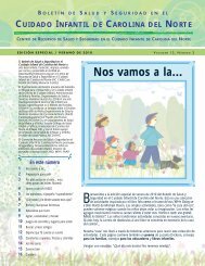 Nos vamos a la... - NC Child Care Health and Safety Resource Center