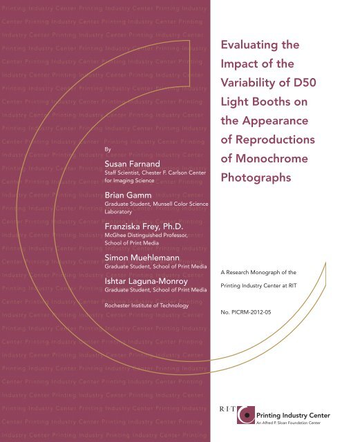 Evaluating the Impact of the Variability of D50 Light Booths on the ...