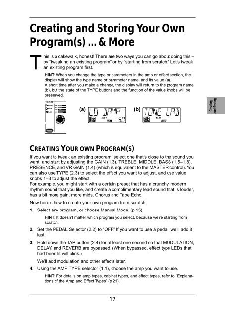 ToneLab Owner's Manual - Vox