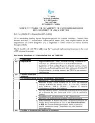 Ref: Corp/MKTG/ITI/e-District Dated 05-08-2011 ITI is ... - ITI Limited