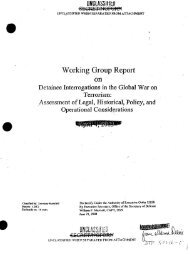 Working Group Report