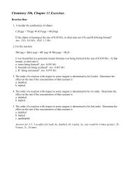 Chemistry 106, Chapter 11 Exercises