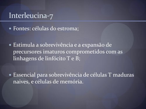 CITOCINAS/INTERLEUCINAS - Unesp