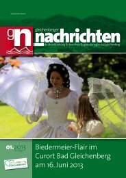 Biedermeier-Flair im Curort Bad Gleichenberg am 16. Juni 2013