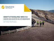 Kraftutveksling med EU. Agders muligheter og utfordringer