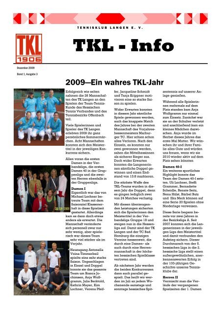 TKL - Info - Tennisklub Langen eV