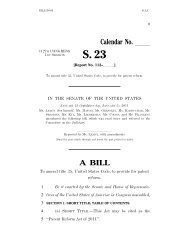 patent reform bill, S. 23 - Paul Hastings