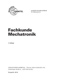 Fachkunde Mechatronik - Europa-Lehrmittel