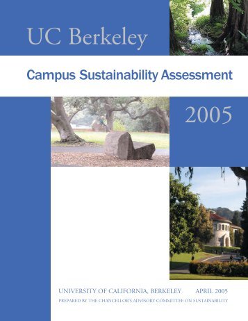 2005 - UC Berkeley Sustainability - University of California, Berkeley
