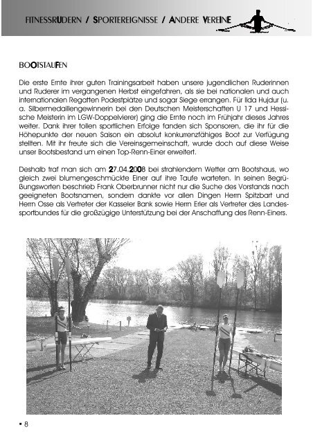 Bootshaus take a look - Ruderverein Kurhessen-Cassel e.V.