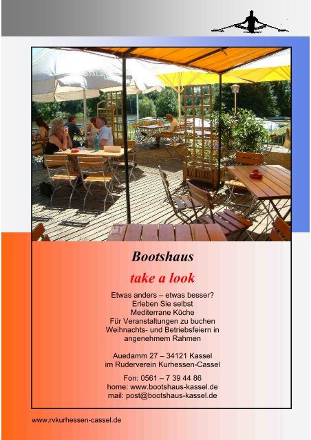 Bootshaus take a look - Ruderverein Kurhessen-Cassel e.V.