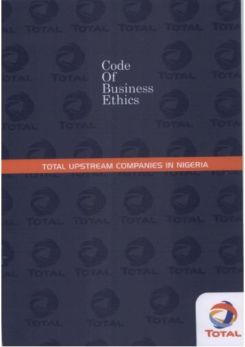 Code of Business Ethics - TOTAL Nigeria