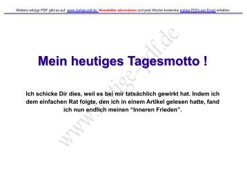 Mein heutiges Tagesmotto ! - Lustige-pdf.de