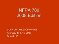 NFPA 780 2008 Edition - Lightning Protection Institute