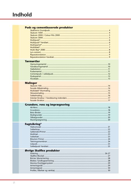 SKALFLEX PRODUKTKATALOG