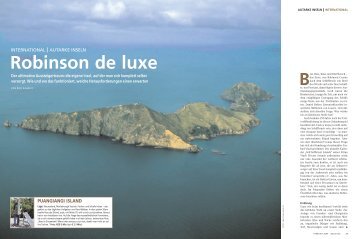 Robinson de luxe - Autarke Inseln - Vladi Private Islands