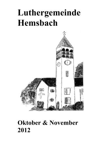 einde er - Luthergemeinde Hemsbach