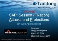SAP: Session (Fixation) Attacks and Protections - Black Hat