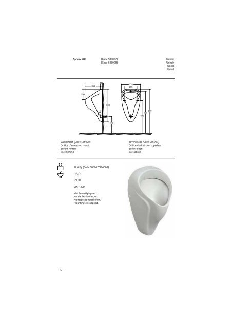 Sphinx Sanitair/SanitaireSanitÃ¤r/Sanitaryw are - Bengshop.nl