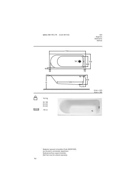 Sphinx Sanitair/SanitaireSanitÃ¤r/Sanitaryw are - Bengshop.nl