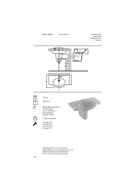 Sphinx Sanitair/SanitaireSanitÃ¤r/Sanitaryw are - Bengshop.nl