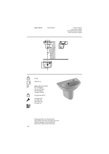 Sphinx Sanitair/SanitaireSanitÃ¤r/Sanitaryw are - Bengshop.nl