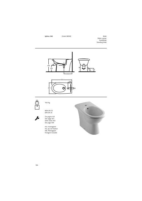 Sphinx Sanitair/SanitaireSanitÃ¤r/Sanitaryw are - Bengshop.nl