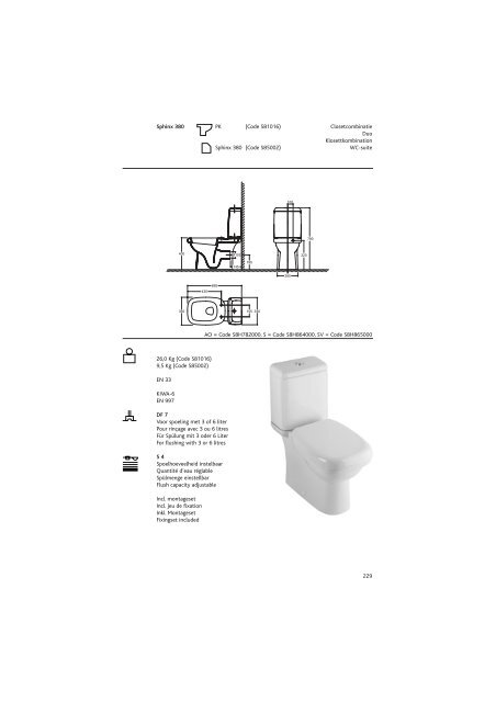 Sphinx Sanitair/SanitaireSanitÃ¤r/Sanitaryw are - Bengshop.nl