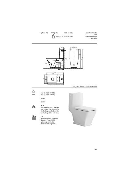 Sphinx Sanitair/SanitaireSanitÃ¤r/Sanitaryw are - Bengshop.nl