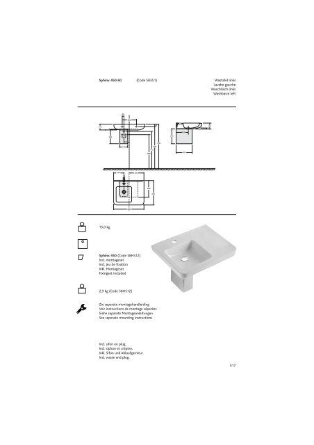 Sphinx Sanitair/SanitaireSanitÃ¤r/Sanitaryw are - Bengshop.nl