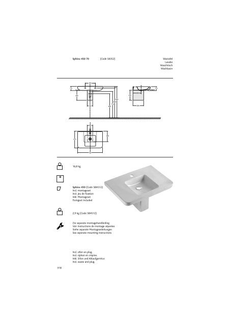 Sphinx Sanitair/SanitaireSanitÃ¤r/Sanitaryw are - Bengshop.nl