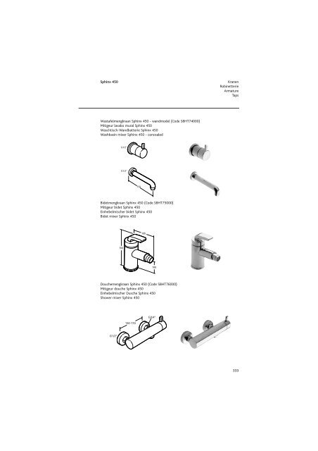 Sphinx Sanitair/SanitaireSanitÃ¤r/Sanitaryw are - Bengshop.nl