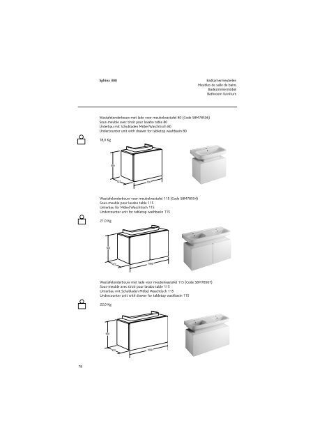 Sphinx Sanitair/SanitaireSanitÃ¤r/Sanitaryw are - Bengshop.nl