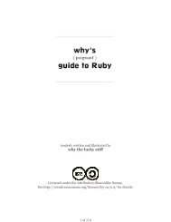 Why's (Poignant) Guide to Ruby