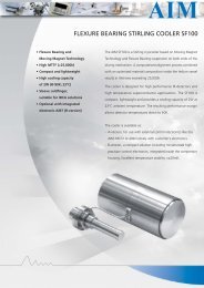 flexure bearing stirling cooler sf100 - AIM Infrarot-Module GmbH