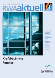 Broschüre »RWA-Aktuell 3 –Kraftbetätigte Fenster - BTR Hamburg