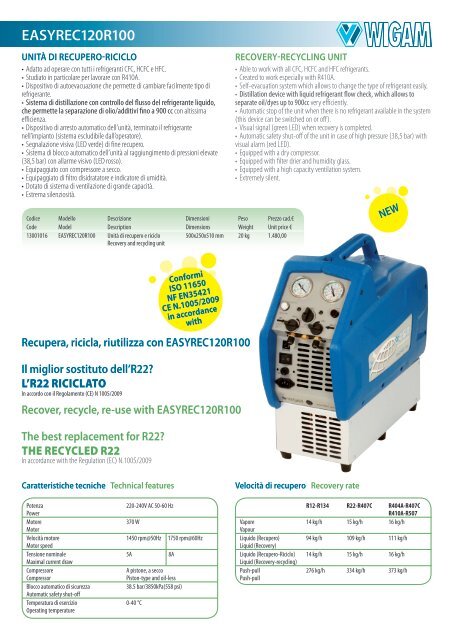 EASYREC120 Brochure IT-EN.pdf - Wigam