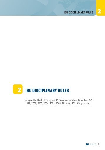 2 IBU DISCIPLINARY RULES - International Biathlon Union