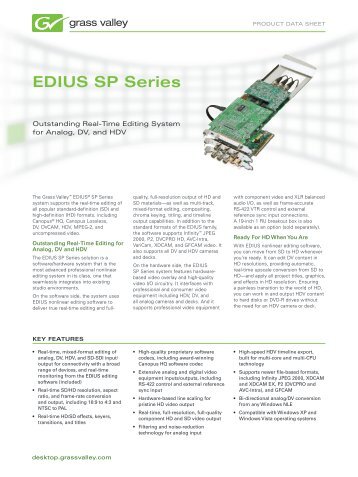 EDIUS SP Series