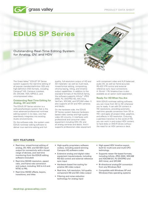 EDIUS SP Series