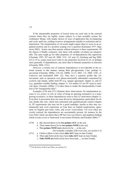 Phi-features and the Modular Architecture of - UMR 7023 - CNRS