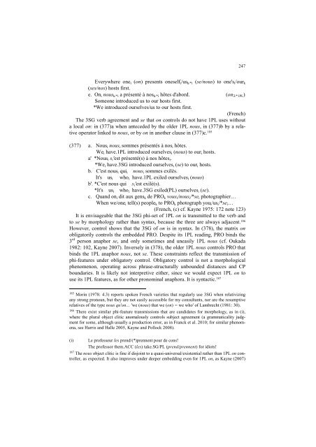 Phi-features and the Modular Architecture of - UMR 7023 - CNRS