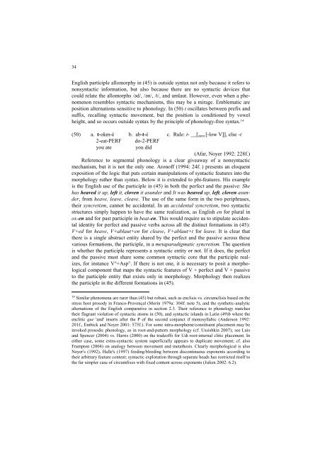 Phi-features and the Modular Architecture of - UMR 7023 - CNRS